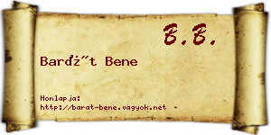 Barát Bene névjegykártya